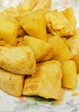 長芋と鶏胸のバター醤油炒め☆-レシピのメイン写真