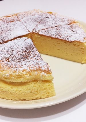 しっとりスフレチーズケーキ-レシピのメイン写真