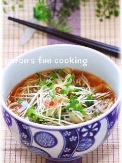 じゃこと沢庵の生姜あんかけ醤油ラーメン-レシピのメイン写真