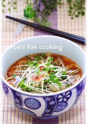 じゃこと沢庵の生姜あんかけ醤油ラーメン-レシピのメイン写真