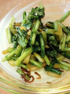 かぶの葉っぱの塩こぶ和え-レシピのメイン写真