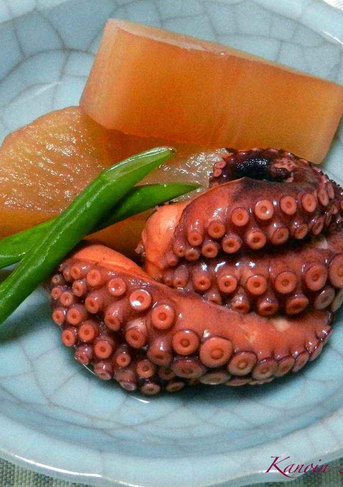 タコと大根の煮物。圧力鍋で簡単柔らか煮♪-レシピのメイン写真