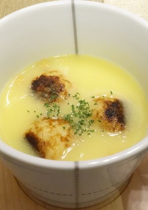 たこ焼きINコーンポタージュ★夫の料理-レシピのメイン写真