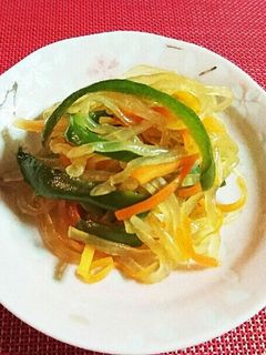 簡単☆人参とピーマンと糸こんにゃく炒め-レシピのメイン写真