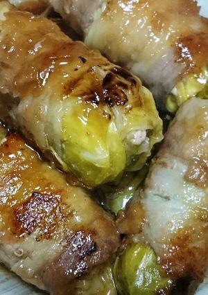 キャベツと豚肉のクルクル照り焼き-レシピのメイン写真