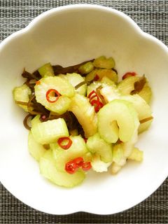 セロリの塩昆布浅漬け-レシピのメイン写真