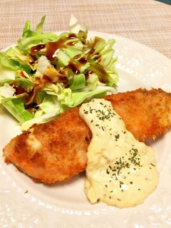 サクサク♡甘塩鮭のフライ♡タルタルソース-レシピのメイン写真