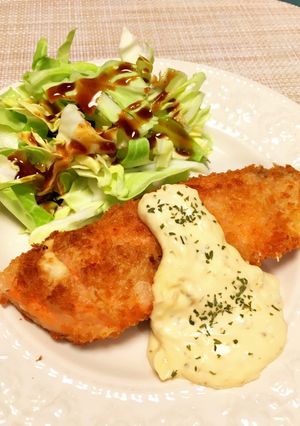サクサク♡甘塩鮭のフライ♡タルタルソース-レシピのメイン写真