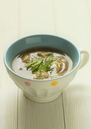 * ふわふわチキンボール・スープ♪-レシピのメイン写真