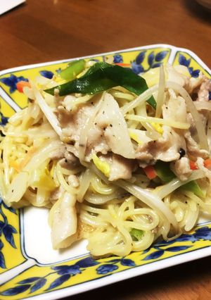 王将ラーメンパックで焼きチャンポン風-レシピのメイン写真