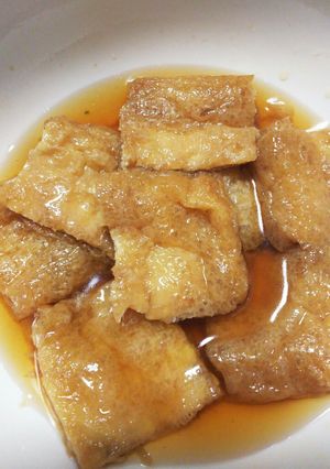 レンジで簡単!!きつねうどんのおあげ-レシピのメイン写真