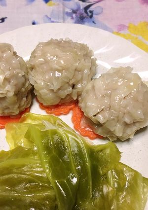 豚肉とホタテの花シュウマイ-レシピのメイン写真