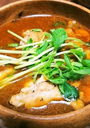 ★リメイク★グリルチキンのカレースープ-レシピのメイン写真