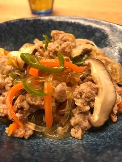 ひき肉と春雨の炒め煮-レシピのメイン写真