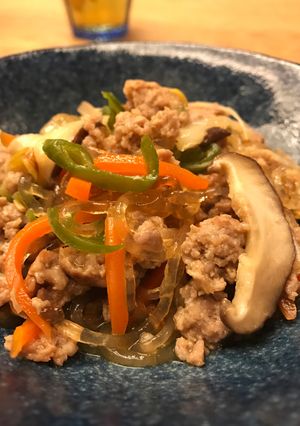 ひき肉と春雨の炒め煮-レシピのメイン写真