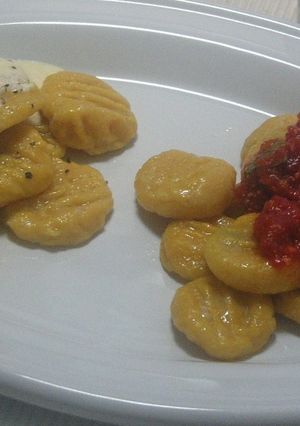 ２種類ソースのかぼちゃのニョッキ-レシピのメイン写真