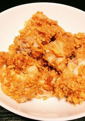 柿の種で作る！揚げない唐揚げ-レシピのメイン写真