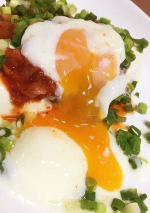 ピリッと温卵豆腐-レシピのメイン写真