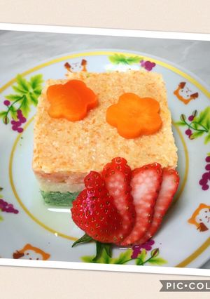 ひな祭りポテトケーキ(離乳食中期)-レシピのメイン写真