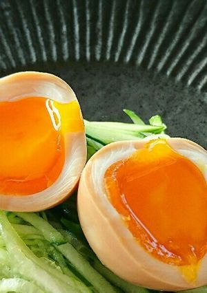 半熟とろとろ味付け卵 ～つけだれ再利用～-レシピのメイン写真