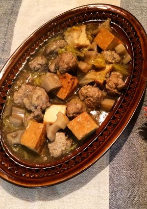高タンパク！ふわふわ鶏団子の旨煮-レシピのメイン写真