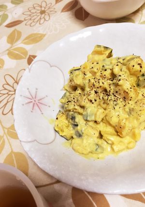 余った南瓜の煮物でサラダ-レシピのメイン写真