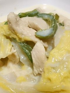 白菜とささ身の具だくさん豆乳スープ♪-レシピのメイン写真