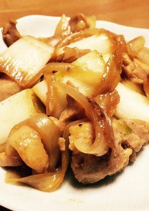 鶏肉とねぎの炒め物-レシピのメイン写真