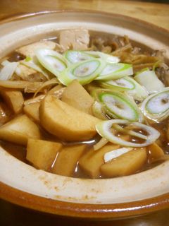 一人鍋で里芋入りまいたけ汁-レシピのメイン写真
