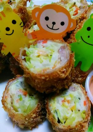 お好み焼き風!フライ-レシピのメイン写真