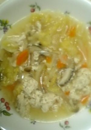 ホカホカฺ✿ฺふんわり鶏団子のスープ-レシピのメイン写真