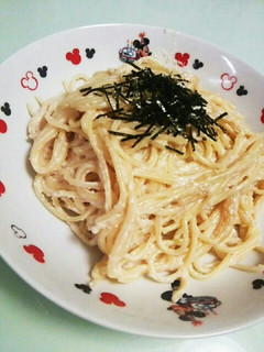 絶品!たらこクリームパスタ-レシピのメイン写真