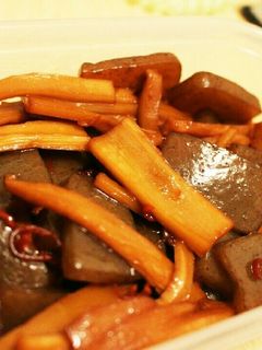 こんにゃくとメンマの炒め物-レシピのメイン写真