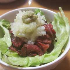創作ローストビーフ丼こってり(確定)-レシピのメイン写真