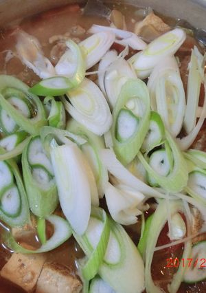 土鍋でもつ煮-レシピのメイン写真