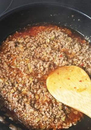 辛い挽き肉-レシピのメイン写真