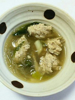 簡単☆お腹にも優しい☆中華風つくねスープ-レシピのメイン写真