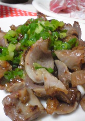 にんにくしょうが漬け砂肝炒め-レシピのメイン写真