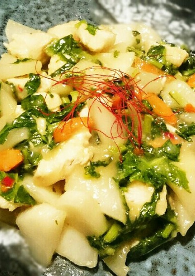やわらか鶏とかぶのピリ辛和風炒め-レシピのメイン写真