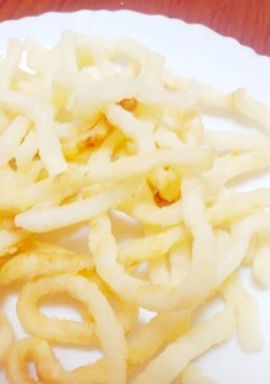 【うどんdeフライドポテト】-レシピのメイン写真
