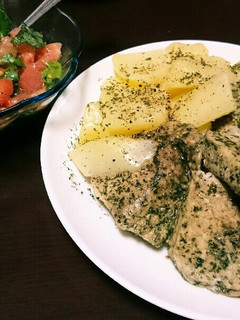 モウカザメのバジル焼き~トマトソースで~-レシピのメイン写真