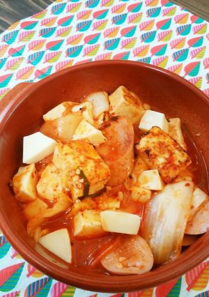 チーズごろごろ♡キムチスープ♪-レシピのメイン写真