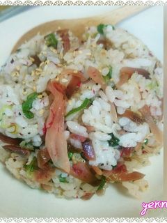 *ジャコと梅ザーサイの炒飯*-レシピのメイン写真