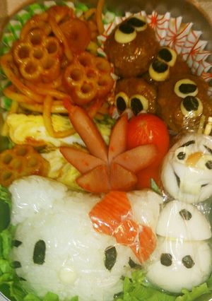 キティちゃんとオラフ-レシピのメイン写真