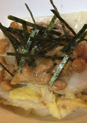 納豆と白菜のサラダ（ゴマドレッシング）-レシピのメイン写真
