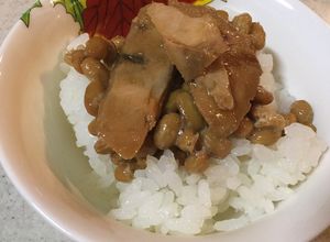 きはだまぐろの甘煮と納豆のご飯-レシピのメイン写真