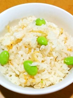 桜エビと枝豆の炊き込みご飯-レシピのメイン写真