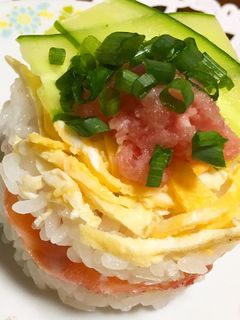 簡単!セルクルを使ってちらし寿司!-レシピのメイン写真