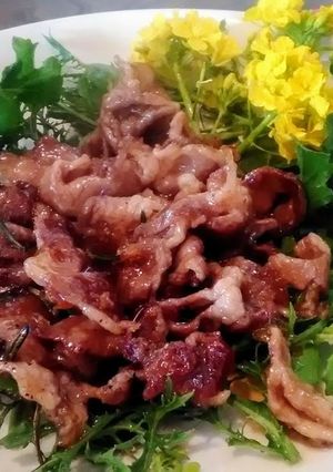 （イベリコ）豚ロースのリンゴ生姜焼き-レシピのメイン写真