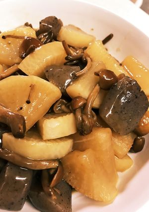 株なめこで♪大根とこんにゃくのトロうま煮-レシピのメイン写真